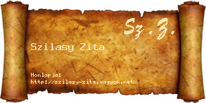 Szilasy Zita névjegykártya